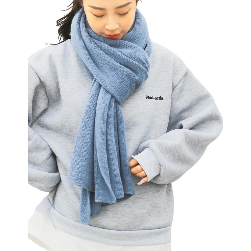 Women's Warm Scarves Long Shawl Winter Warm Large Scarf Pure Color